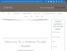 Tablet Screenshot of jwiesner.com